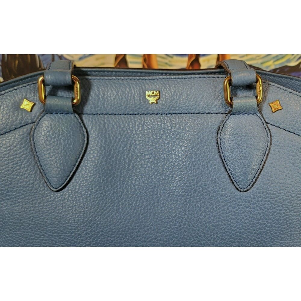MCM - Large Pebbled Leather Shoulder Bag - Picture 3 of 14